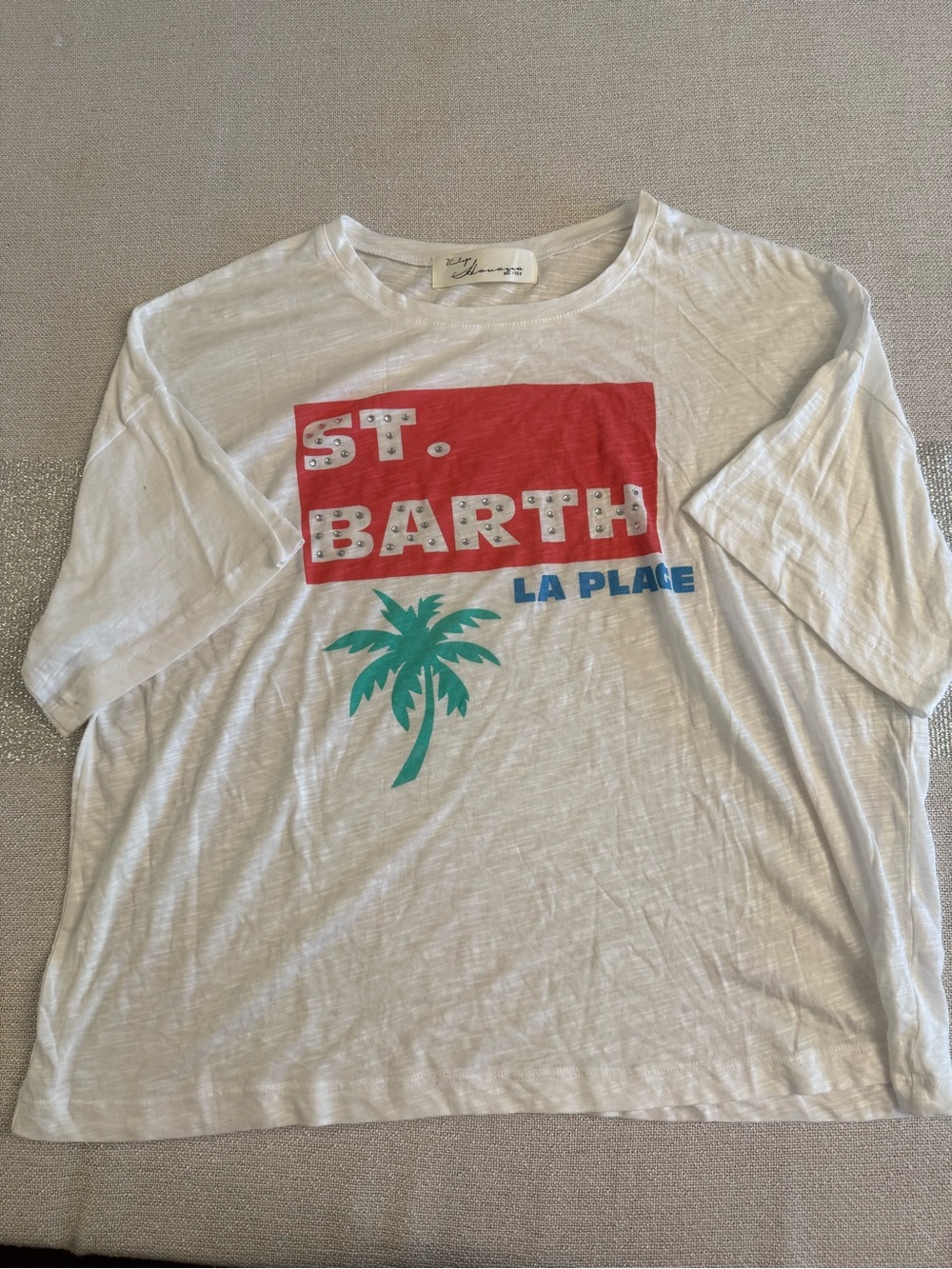 St. Barth La Place White Graphic T-Shirt
